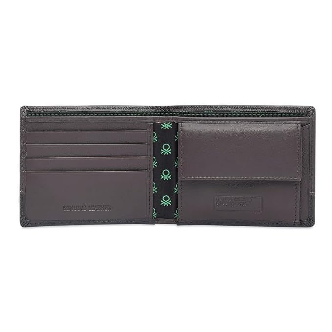 United Colors OF Benetton Men Broward Global Coin Wallet - Brown