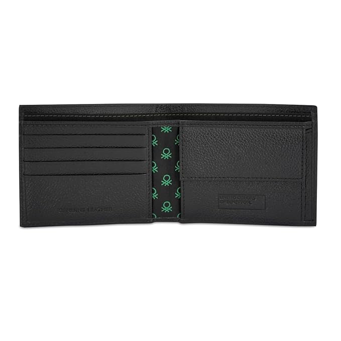 United Colors Of Benetton Alfrid Men Global Coin Wallet - Black