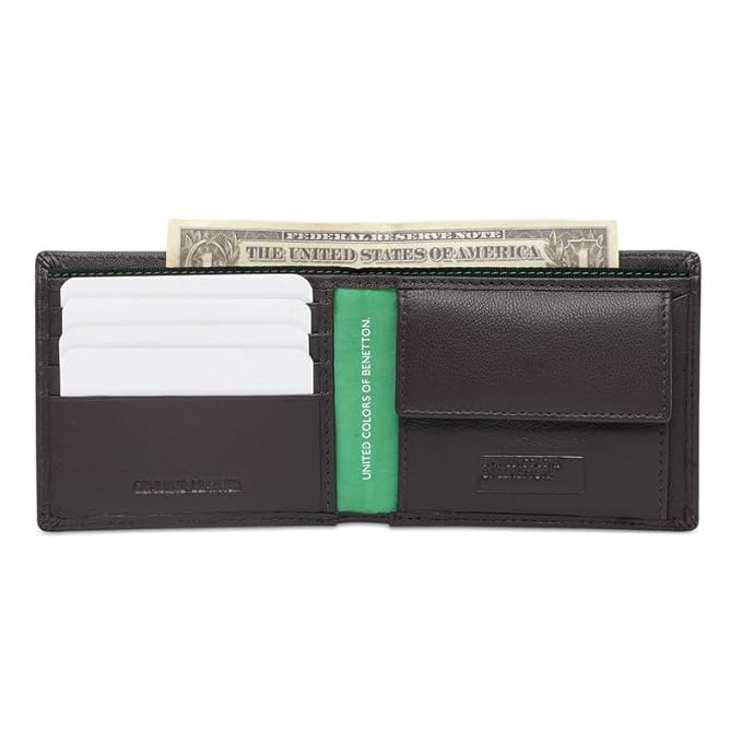 United Colors OF Benetton Men Serrat Global Coin Wallet - Brown