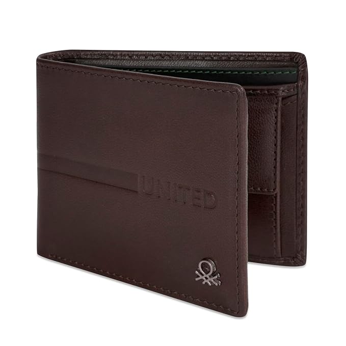 United Colors Of Benetton Roscoe Men Global Coin Wallet - Brown