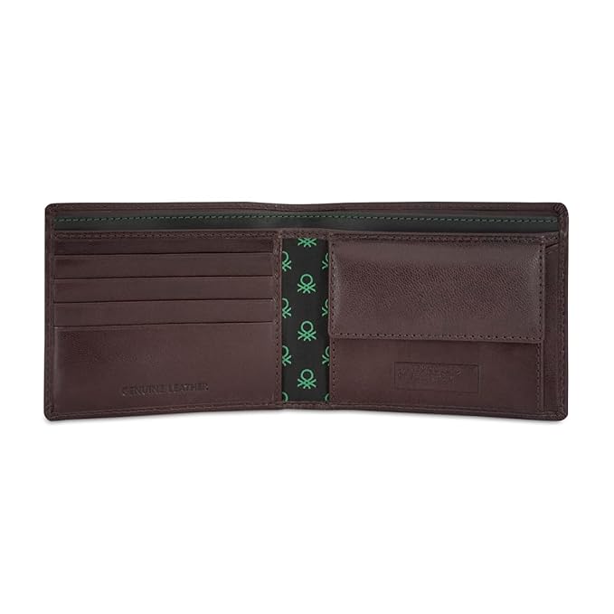 United Colors Of Benetton Roscoe Men Global Coin Wallet - Brown