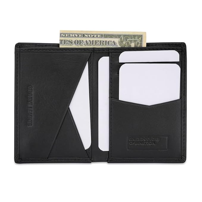 United Colors Of Benetton Lotario Men Bifold Wallet - Black