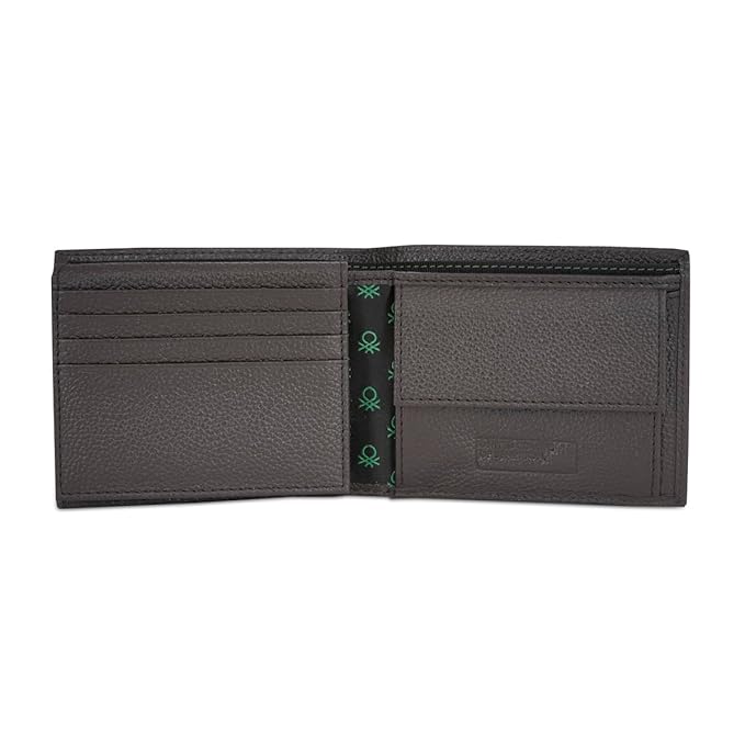 United Colors OF Benetton Alfrid Men Multicard Coin Wallet - Brown