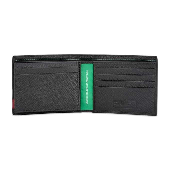 United Colors OF Benetton Adamo Men Passcase Wallet - Black