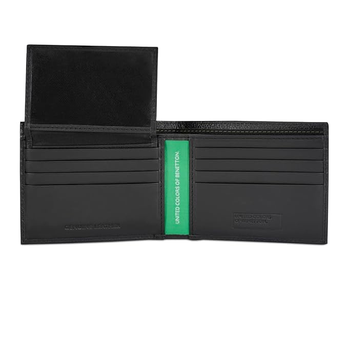 United Colors OF Benetton Aloise Men Passcase Wallet - Black