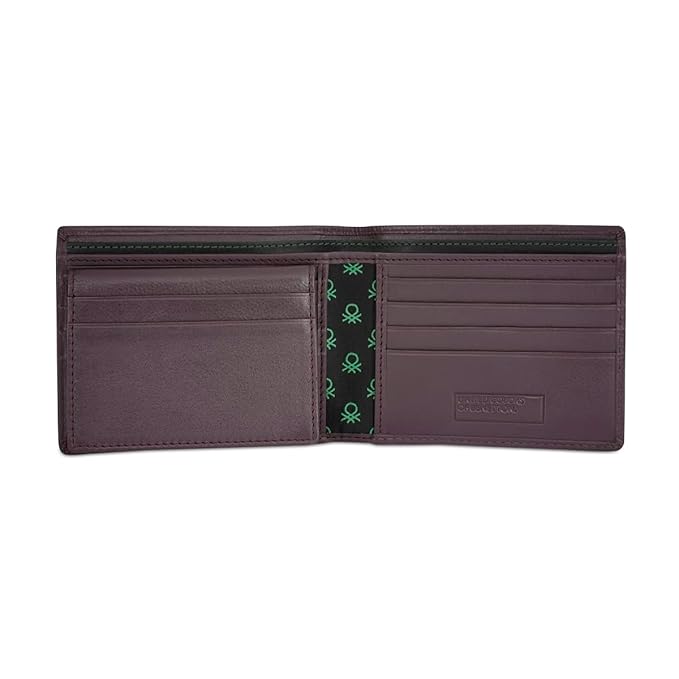 United Colors OF Benetton Davide Men Passcase Wallet - Wine