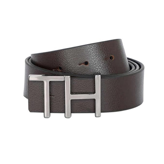 Tommy Hilfiger Cusack Leather Reversible Belt For Men Brown+Navy