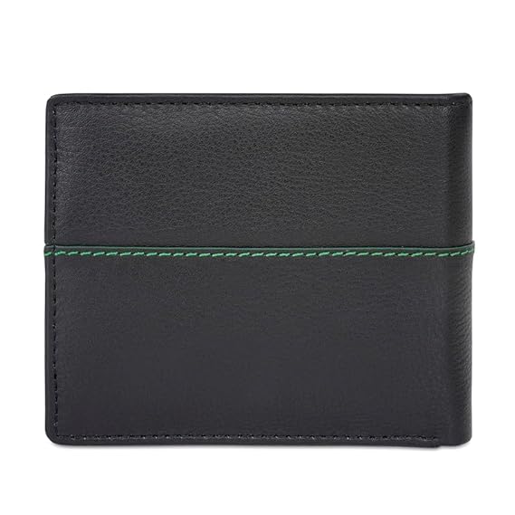 UNITED COLORS OF BENETTON Guntero Leather Multicard Coin Wallet- Black