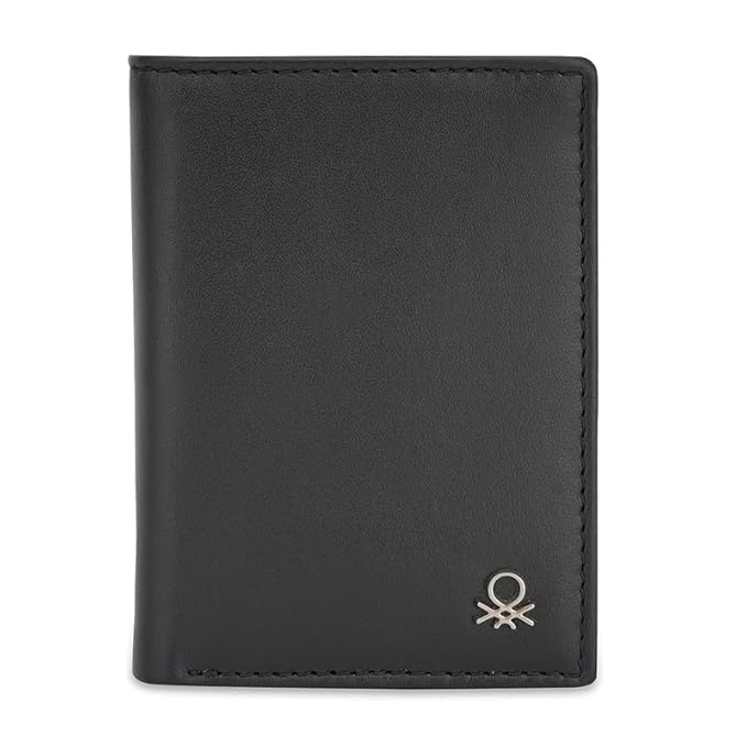 United Colors Of Benetton Lotario Men Bifold Wallet - Black