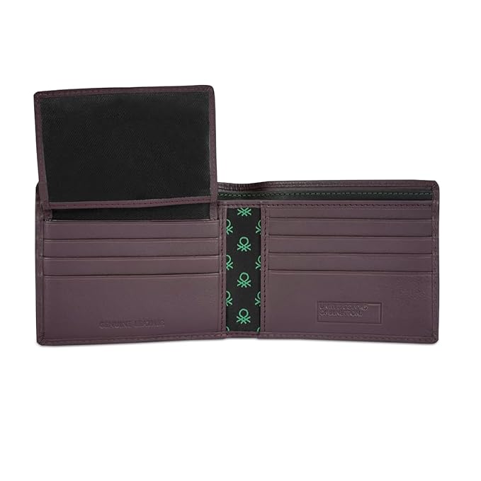 United Colors OF Benetton Davide Men Passcase Wallet - Wine