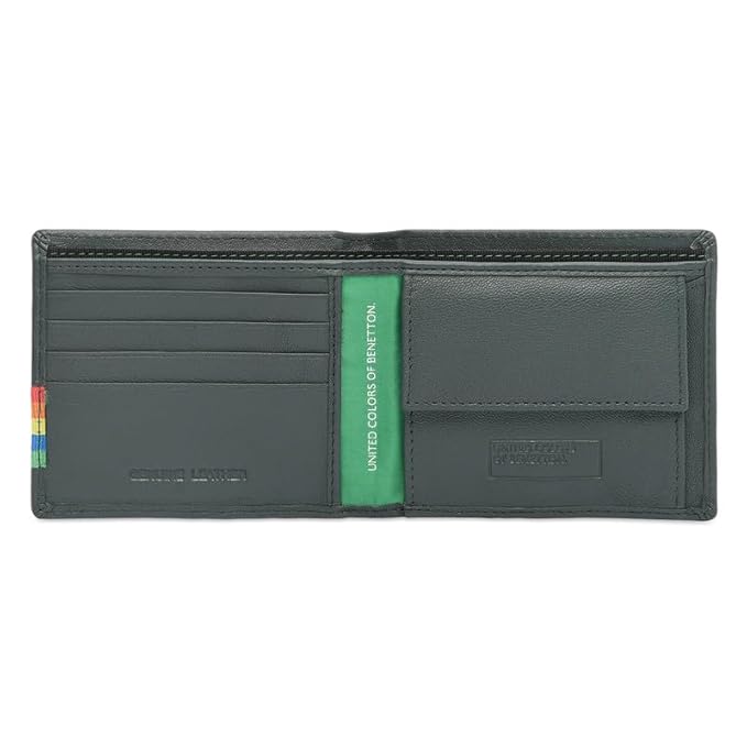 United Colors OF Benetton Men Kinman Global Coin Wallet - Green