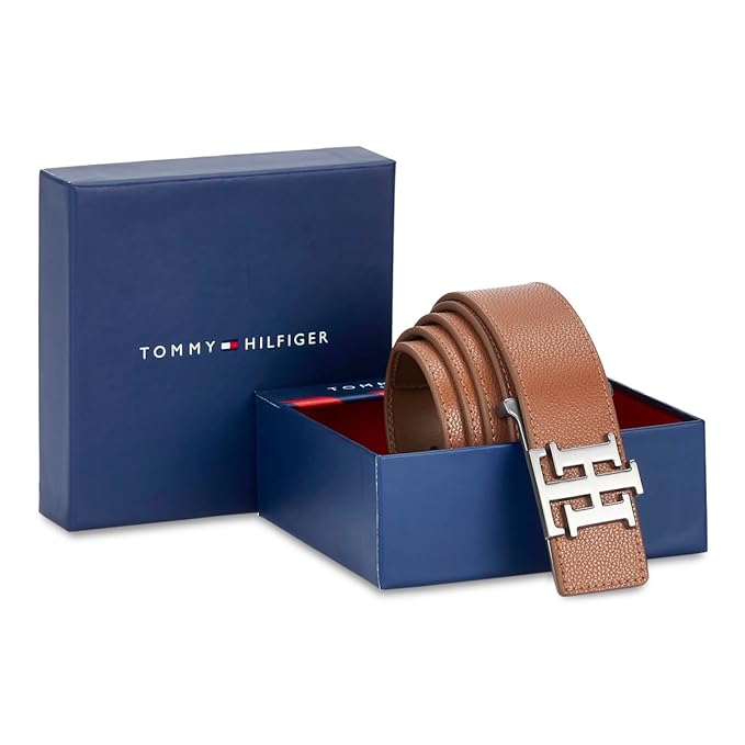 Tommy Hilfiger Bradford Men's Leather Belt Tan