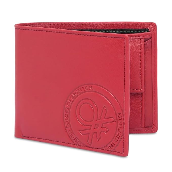 United Colors OF Benetton Men Serrat Global Coin Wallet - Red