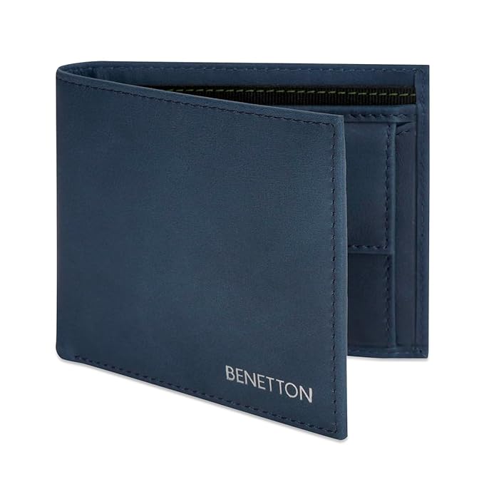 United Colors Of Benetton Corso Men Global Coin Wallet - Navy