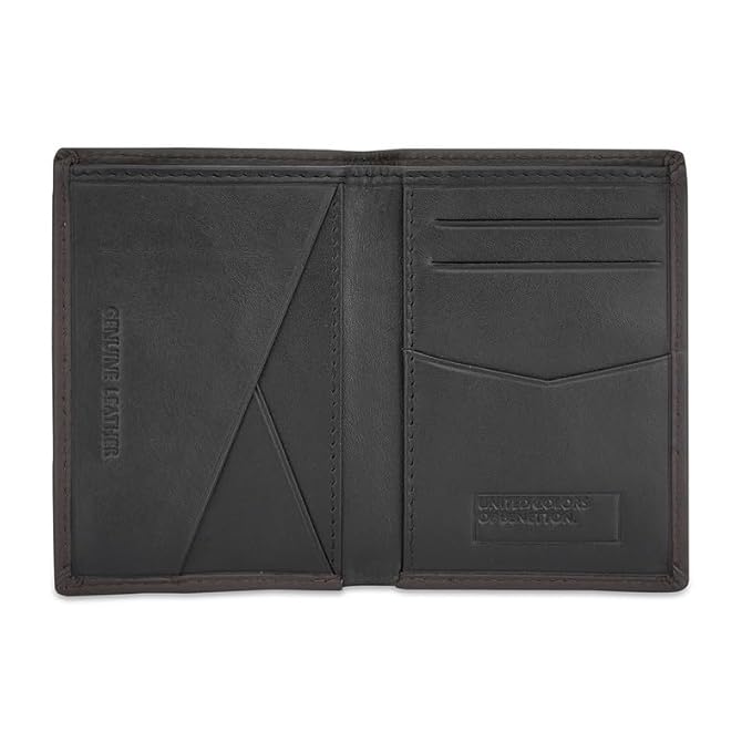 United Colors Of Benetton Lotario Men Bifold Wallet - Brown