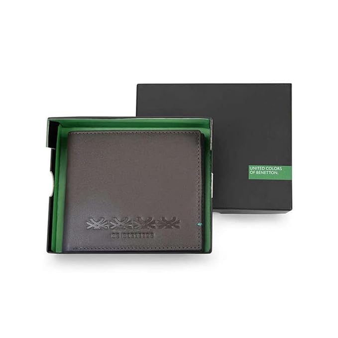 United Colors OF Benetton Bradley Leather Global Coin Wallet for Men