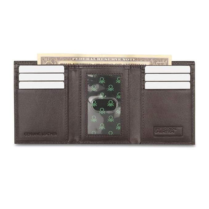 United Colors oF Benetton  Chellis Men Trifold Wallet - Brown