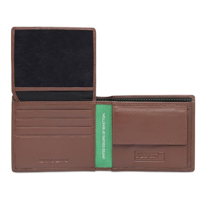 United Colors OF Benetton Men Tuxis Multicard Coin Wallet - Tan