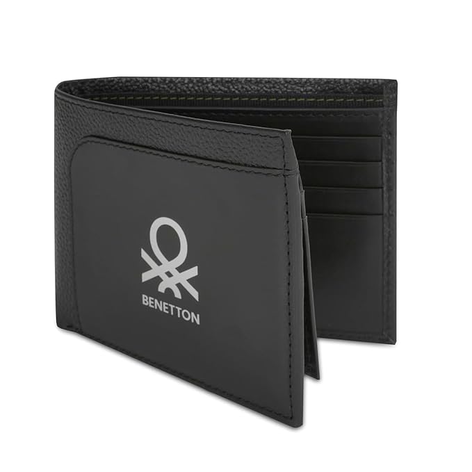 United Colors OF Benetton Aloise Men Passcase Wallet - Black