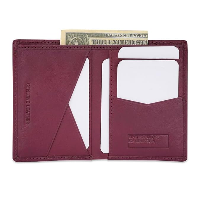 United Colors OF Benetton Ezekiel Men Bifold Wallet - (Wine)