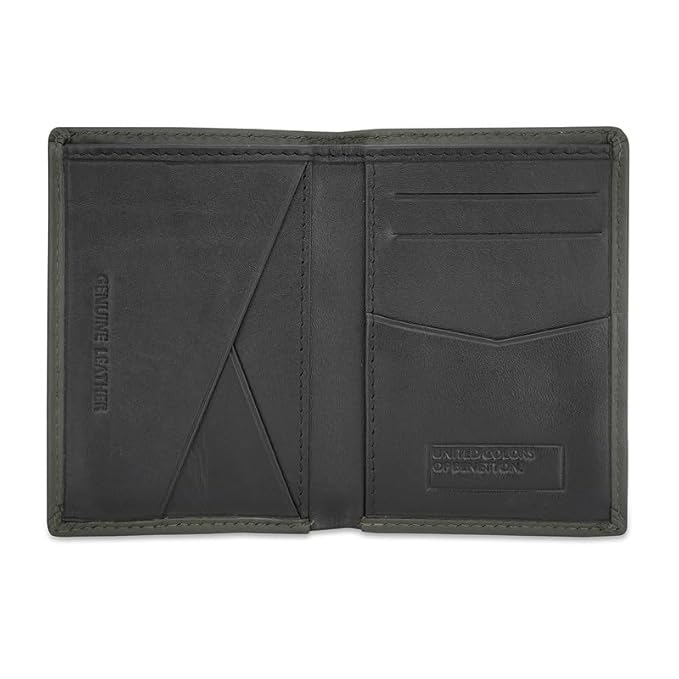 United Colors oF Benetton Lotario Men Bifold Wallet - Olive