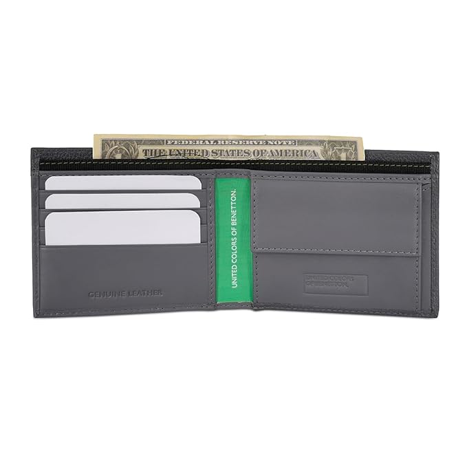 United Colors OF Benetton Aloise Men Global Coin Wallet - Grey,