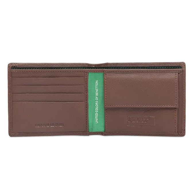 United Colors OF Benetton Men Owens Global Coin Wallet - Tan