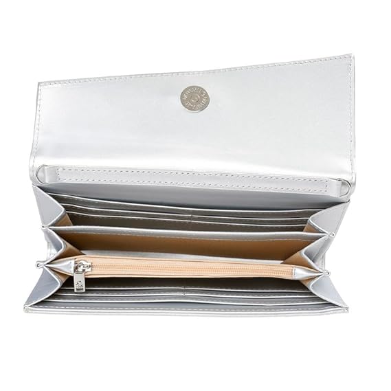 United Colors OF Benetton Elyna Women Wallet - Metallic Silver