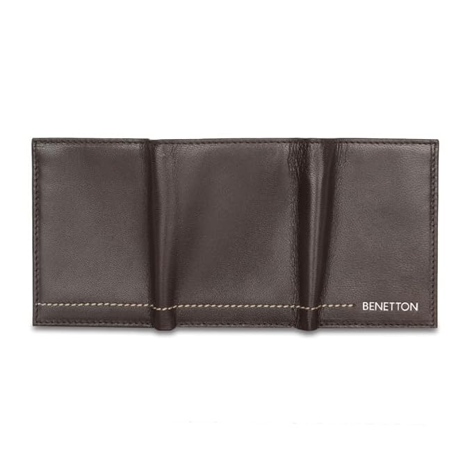 United Colors oF Benetton  Chellis Men Trifold Wallet - Brown