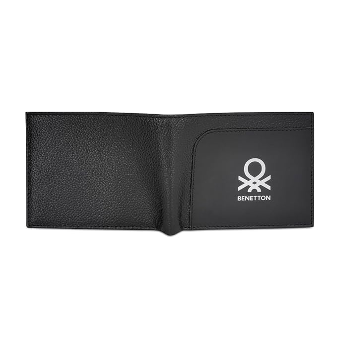 United Colors OF Benetton Aloise Men Passcase Wallet - Black