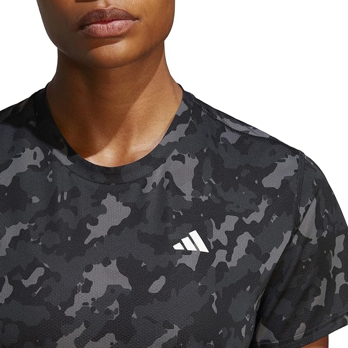 ADIDAS OWN THE RUN CAMO RUNNING TEE