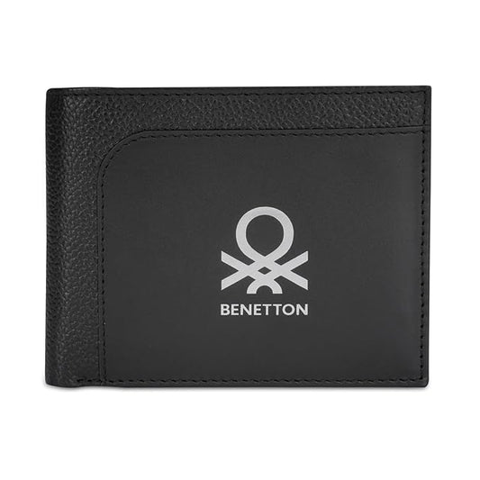 United Colors OF Benetton Aloise Men Passcase Wallet - Black