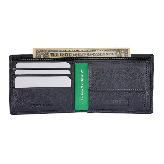 United Colors OF Benetton Fenwick Men Global Coin Wallet - Navy