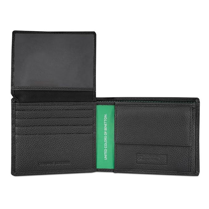 United Colors OF Benetton Fenwick Men Multicard Coin Wallet - Black