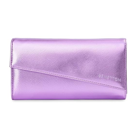 United Colors OF Benetton Elyna Women Wallet - Metallic Purple