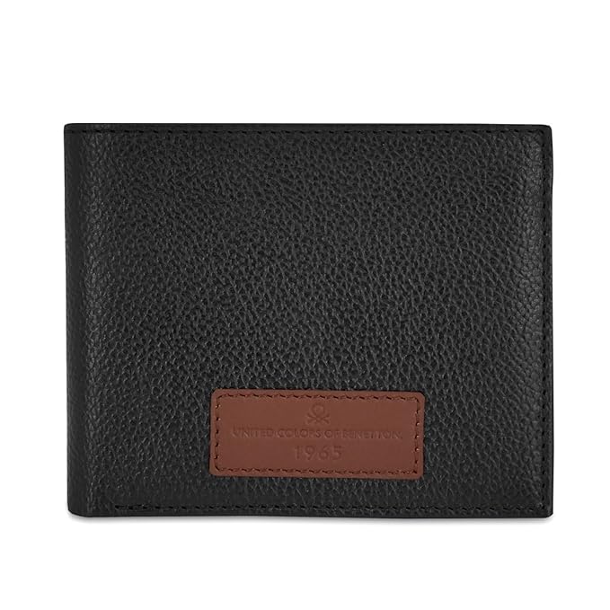 United Colors Of Benetton Alfrid Men Global Coin Wallet - Black