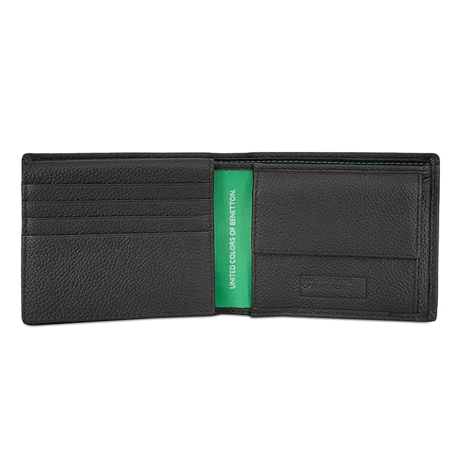 United Colors OF Benetton Fenwick Men Multicard Coin Wallet - Black