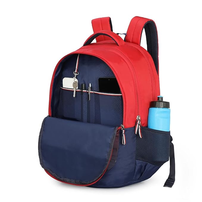 Tommy Hilfiger Tanner Unisex  Backpack Red + Navy