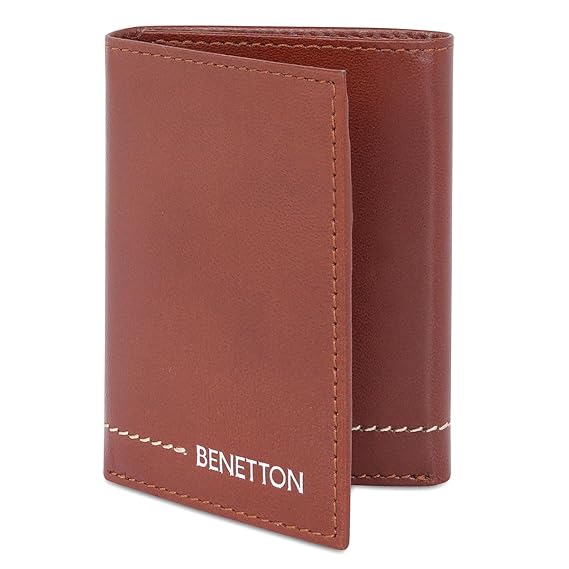 United Colors oF Benetton Chellis Men Trifold Wallet - Tan