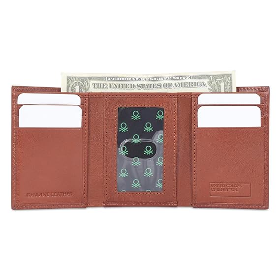 United Colors oF Benetton Chellis Men Trifold Wallet - Tan