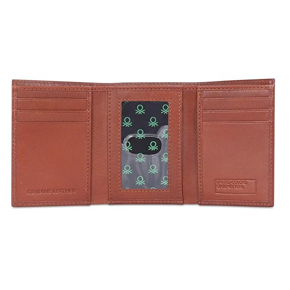 United Colors oF Benetton Chellis Men Trifold Wallet - Tan