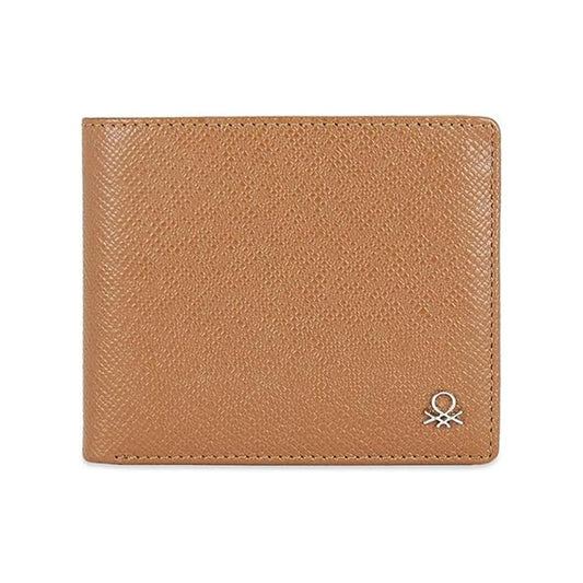 United Colors oF Benetton Novara Leather Multicard Coin Wallet for Men - Tan