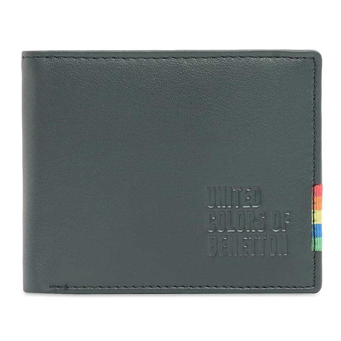 United Colors OF Benetton Men Kinman Global Coin Wallet - Green