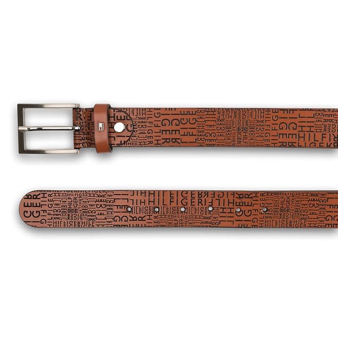 Tommy Hilfiger Alfredo Mens Leather Belt Tan