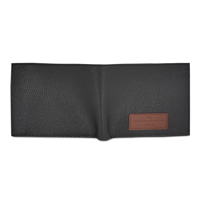 United Colors Of Benetton Alfrid Men Global Coin Wallet - Black