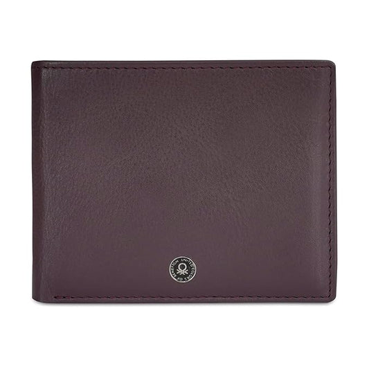 United Colors OF Benetton Davide Men Passcase Wallet - Wine