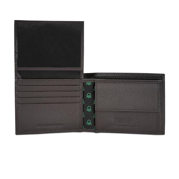 United Colors OF Benetton Alfrid Men Multicard Coin Wallet - Brown