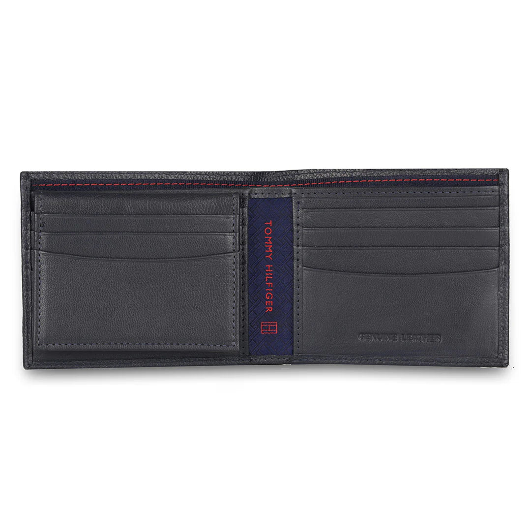 Tommy Hilfiger Cody Men's Leather Passcase Wallet Navy