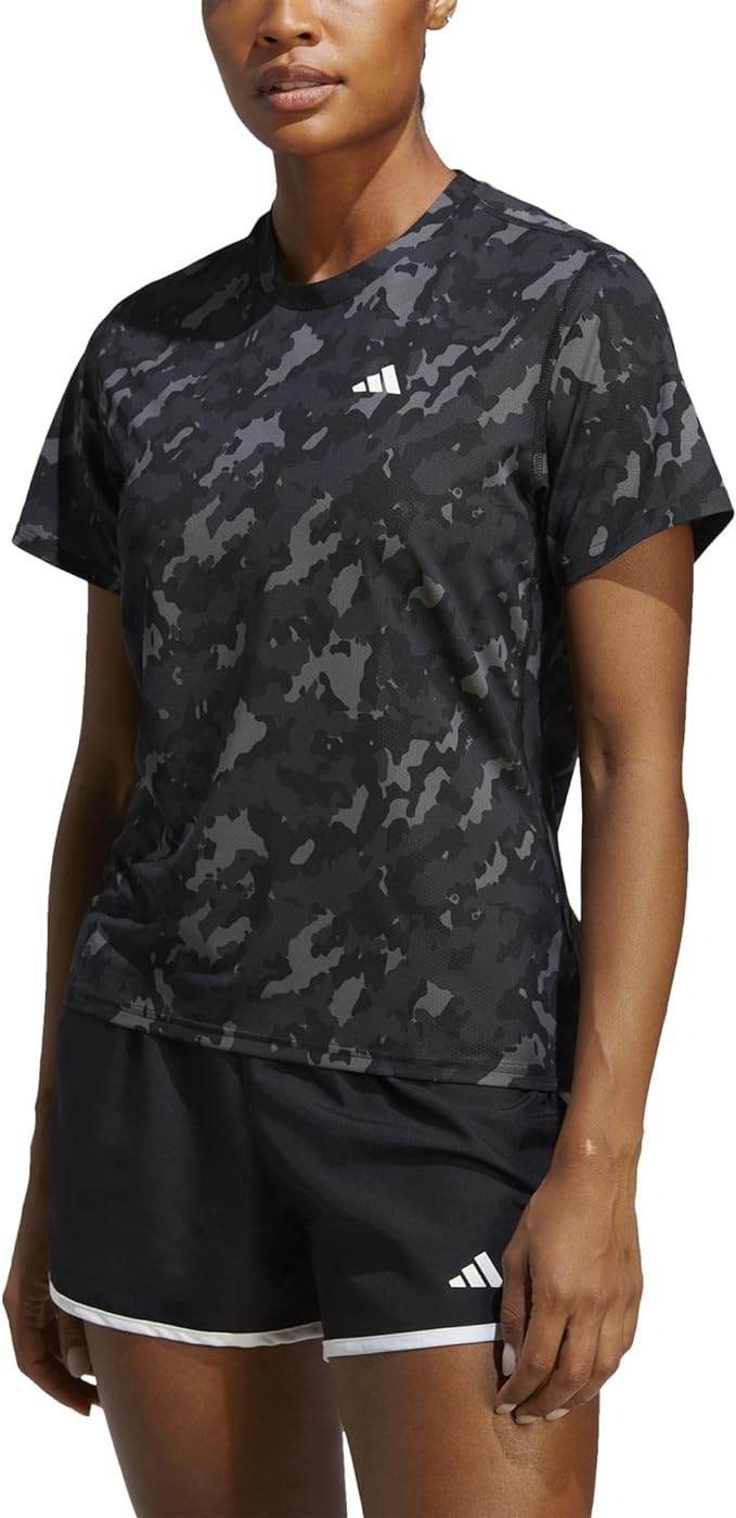ADIDAS OWN THE RUN CAMO RUNNING TEE