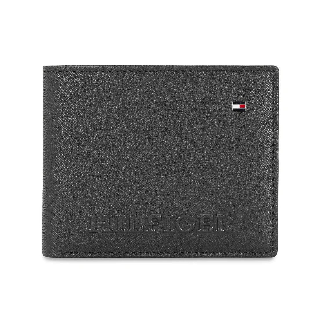 Tommy Hilfiger Harstad Men's Leather Global Coin Wallet Black